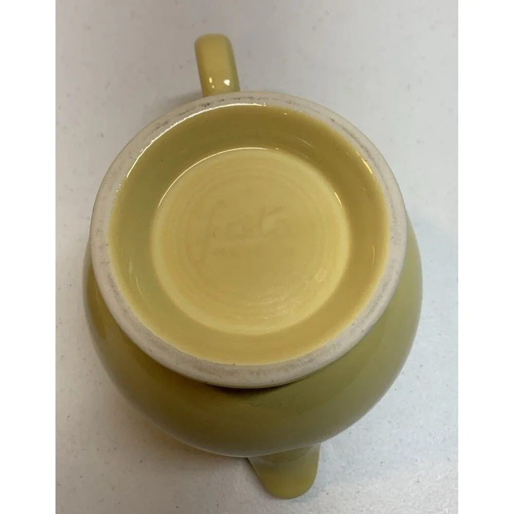 Homer Laughlin FiestaWare Teapot 7.75” Yellow Post-86 Fiesta Tea Pot USA